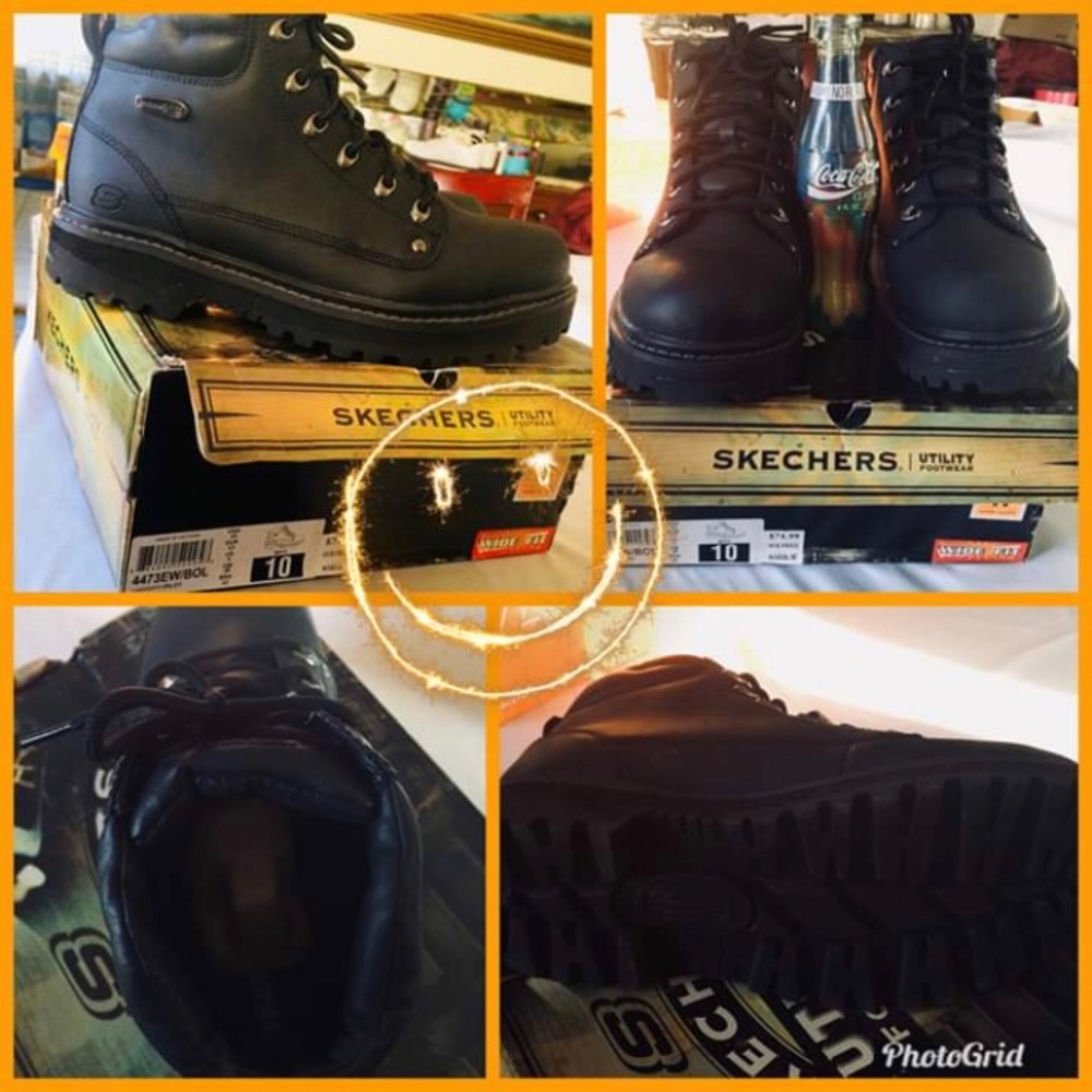 Black boots(only worn once)